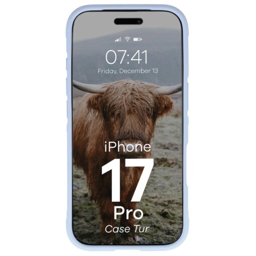 iPhone 17 PRO umbris Bizon Case Tur silikoonist helesinine 4