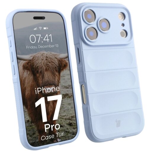 iPhone 17 PRO umbris Bizon Case Tur silikoonist helesinine