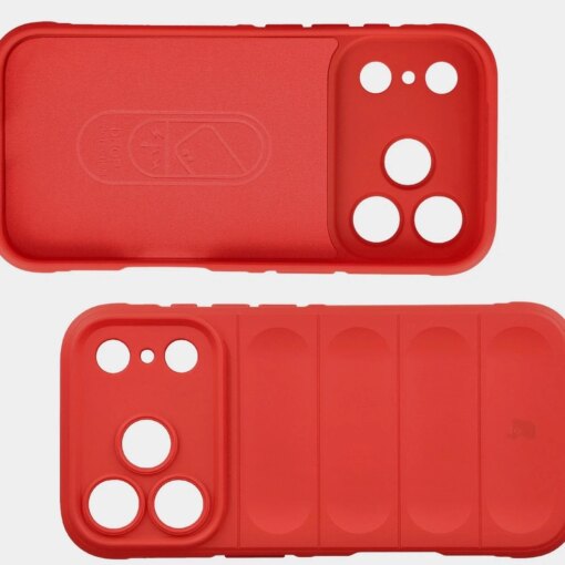 iPhone 17 PRO umbris Bizon Case Tur silikoonist punane 5