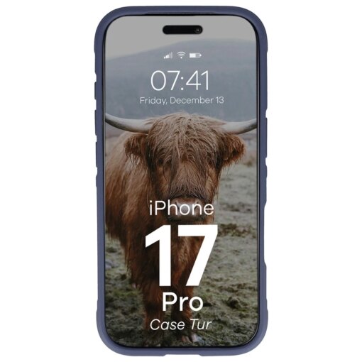iPhone 17 PRO umbris Bizon Case Tur silikoonist tumesinine 4