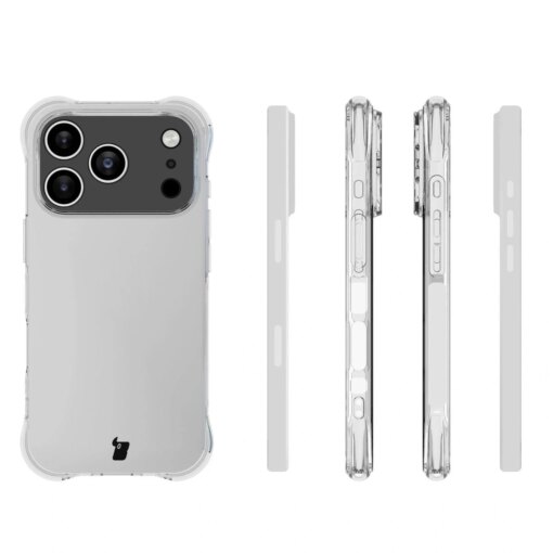 iPhone 17 PRO umbris Bizon Salpa silikoonist tugevdatud nurkadega labipaistev 2