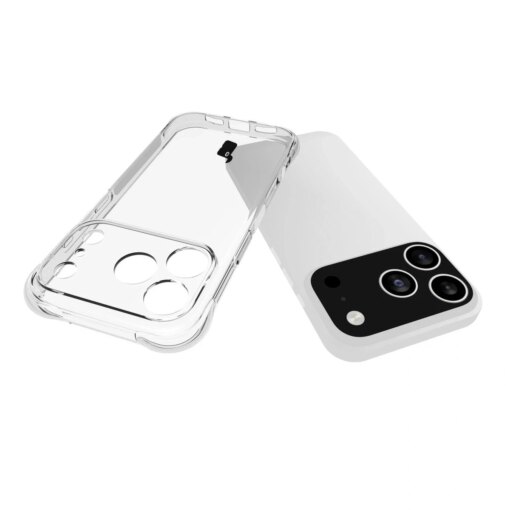 iPhone 17 PRO umbris Bizon Salpa silikoonist tugevdatud nurkadega labipaistev 3