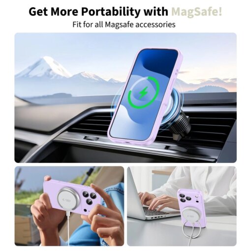 iPhone 17 PRO umbris MagSafe Silicone silikoonist mauve 2