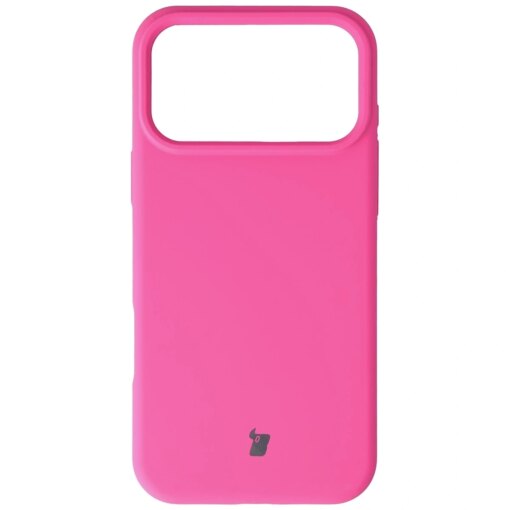 iPhone 17 Pro Max umbris silikoonist Bizon Soft Case fuksia 1
