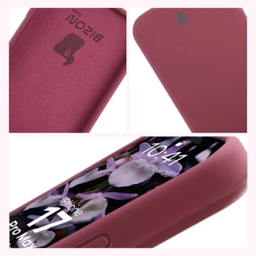 iPhone 17 Pro Max umbris silikoonist Bizon Soft Case tumelilla 5