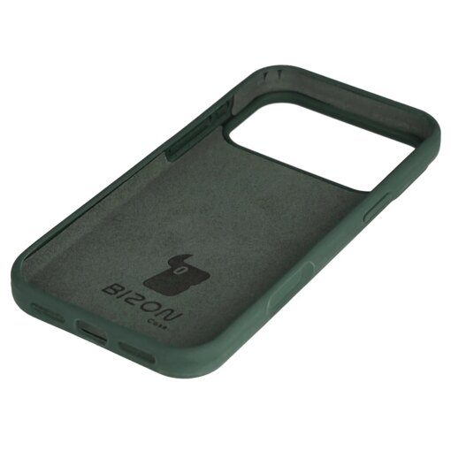 iPhone 17 Pro Max umbris silikoonist Bizon Soft Case tumeroheline 3