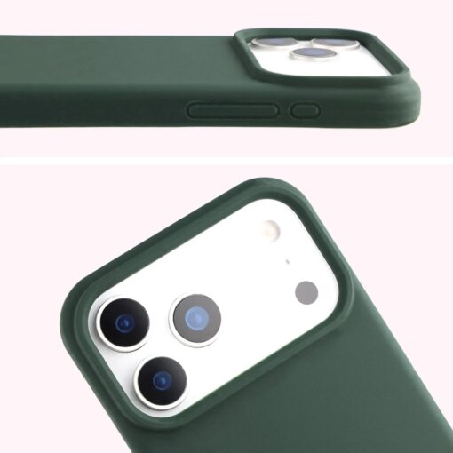 iPhone 17 Pro Max umbris silikoonist Bizon Soft Case tumeroheline 4
