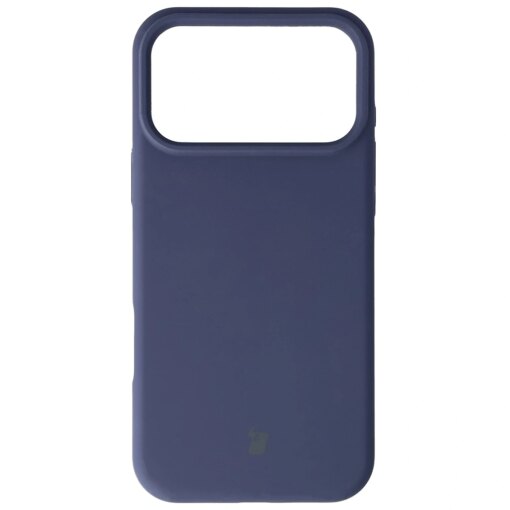 iPhone 17 Pro Max umbris silikoonist Bizon Soft Case tumesinine 1