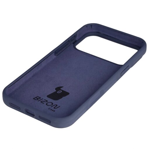 iPhone 17 Pro Max umbris silikoonist Bizon Soft Case tumesinine 3