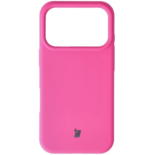 iPhone 17 Pro umbris silikoonist Bizon Soft Case fuksia 1