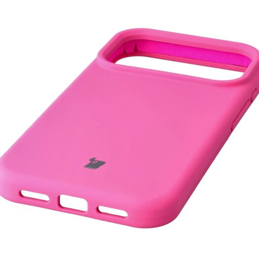 iPhone 17 Pro umbris silikoonist Bizon Soft Case fuksia 2