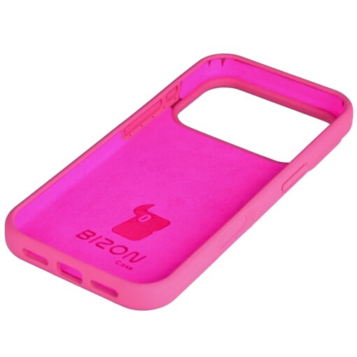 iPhone 17 Pro umbris silikoonist Bizon Soft Case fuksia 3