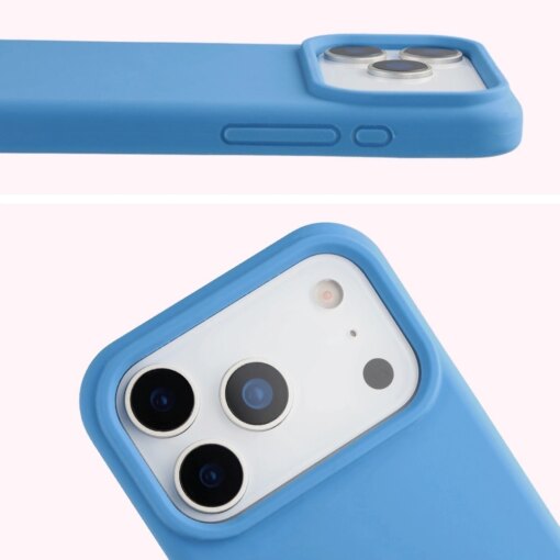 iPhone 17 Pro umbris silikoonist Bizon Soft Case sinine 4