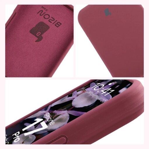 iPhone 17 Pro umbris silikoonist Bizon Soft Case tumelilla 5
