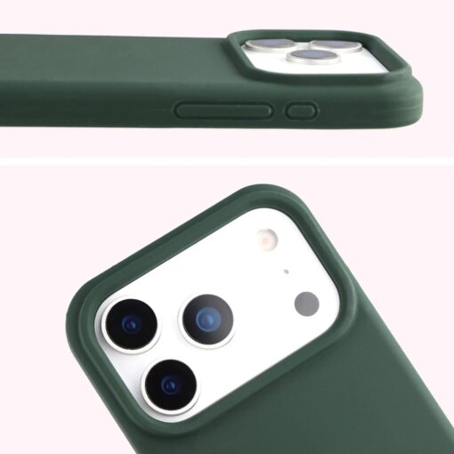 iPhone 17 Pro umbris silikoonist Bizon Soft Case tumeroheline 4