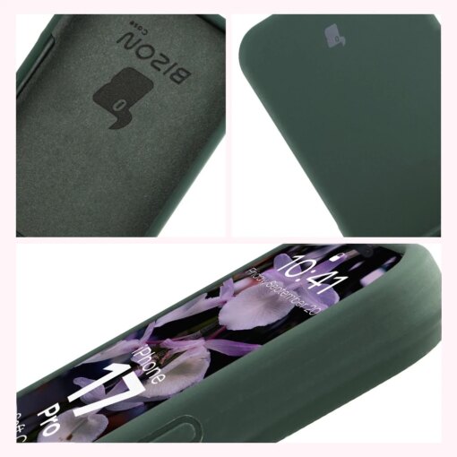 iPhone 17 Pro umbris silikoonist Bizon Soft Case tumeroheline 5