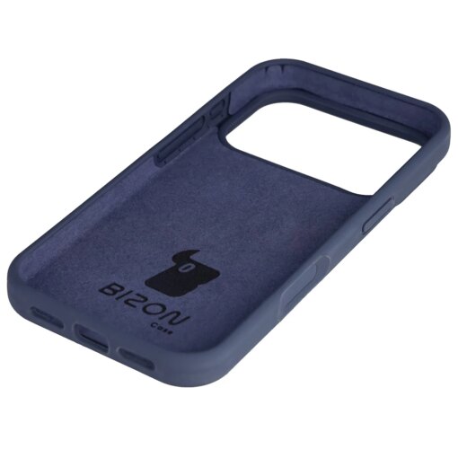 iPhone 17 Pro umbris silikoonist Bizon Soft Case tumesinine 3