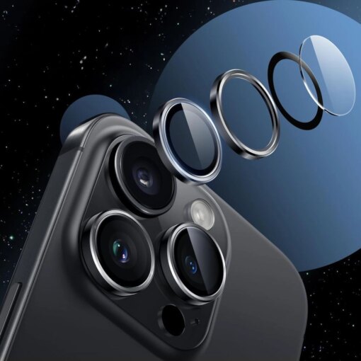 iPhone 17 kaamera kaitseklaas Camring Fit labipaistev 2