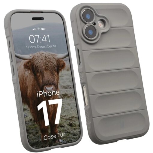 iPhone 17 umbris Bizon Case Tur silikoonist helehall