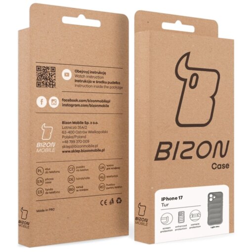 iPhone 17 umbris Bizon Case Tur silikoonist helehall 8