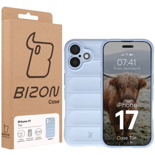 iPhone 17 umbris Bizon Case Tur silikoonist helesinine 7