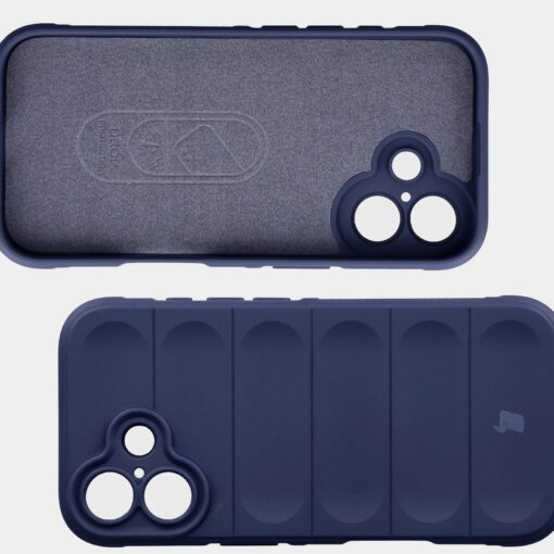 iPhone 17 umbris Bizon Case Tur silikoonist tumesinine 5
