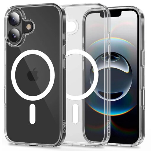 iPhone 17 umbris Flexair Hybrid MagSafe silikoonist labipaistev