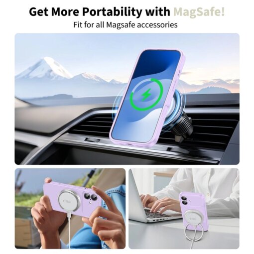 iPhone 17 umbris MagSafe Silicone silikoonist mauve 2
