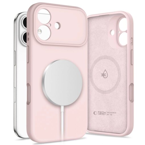 iPhone 17 umbris MagSafe Silicone silikoonist roosa parl