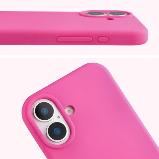 iPhone 17 umbris silikoonist Bizon Soft Case fuksia 4