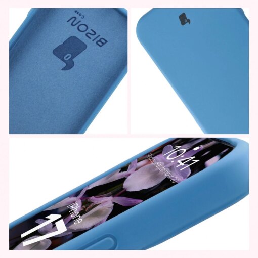 iPhone 17 umbris silikoonist Bizon Soft Case sinine 5
