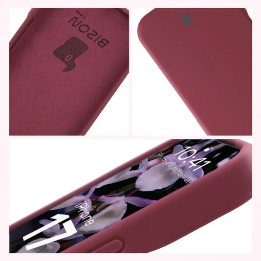 iPhone 17 umbris silikoonist Bizon Soft Case tumelilla 5