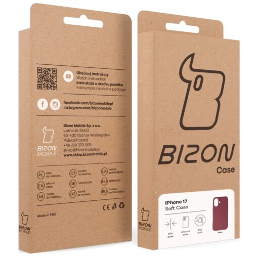 iPhone 17 umbris silikoonist Bizon Soft Case tumelilla 7