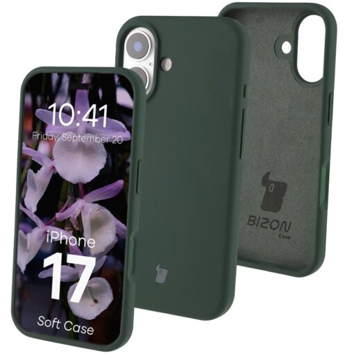 iPhone 17 umbris silikoonist Bizon Soft Case tumeroheline