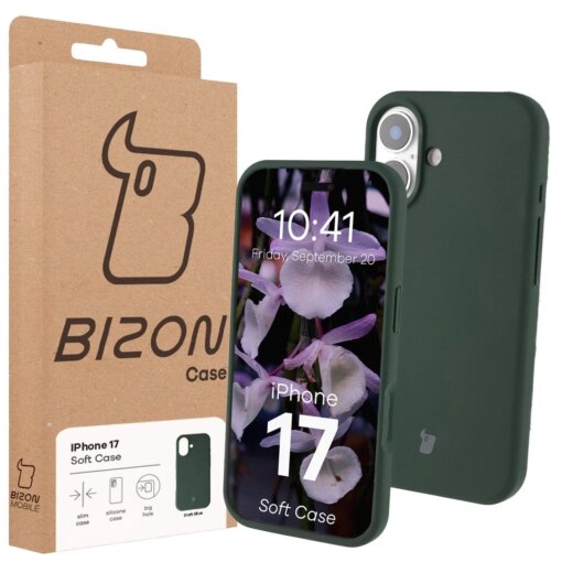 iPhone 17 umbris silikoonist Bizon Soft Case tumeroheline 6