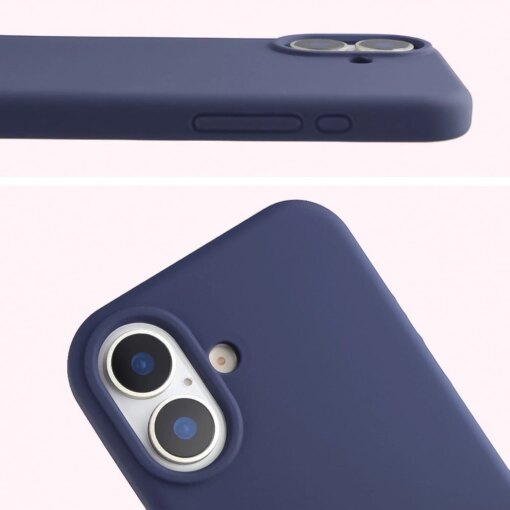 iPhone 17 umbris silikoonist Bizon Soft Case tumesinine 4