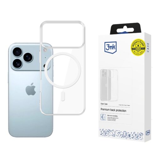 Apple iPhone 17 PRO umbris silikoonist labipaistev – 3mk Clear MagCase
