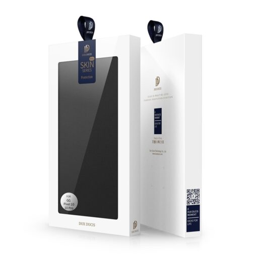 Pixel 10 10 PRO kaaned Dux Ducis Skin Pro kunstnahast must 1