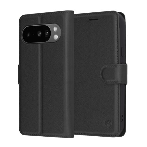 Pixel 10 PRO XL kaaned kunstnahast Leather Folio must 1