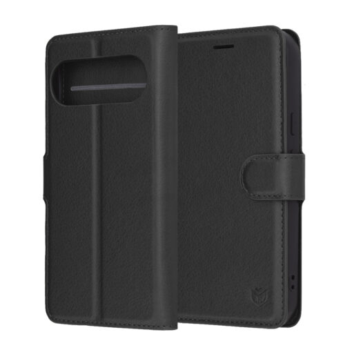 Pixel 10 PRO XL kaaned kunstnahast Leather Folio must 2