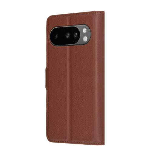 Pixel 10 PRO XL kaaned kunstnahast Leather Folio pruun 3