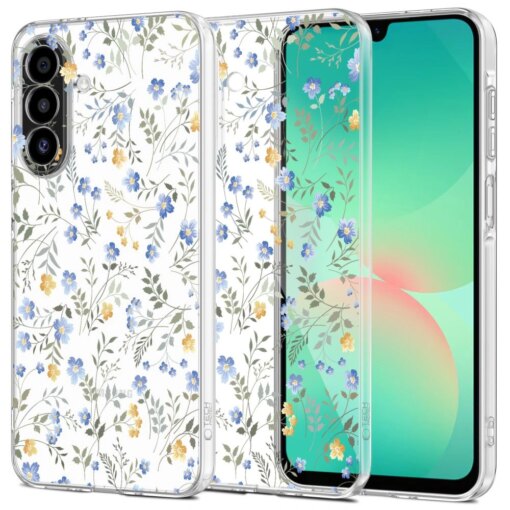 Samsung A17 umbris Flexair silikoonist labipaistev lilledega