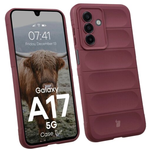 Samsung A17 umbris Tur armored silikoonist burgundy