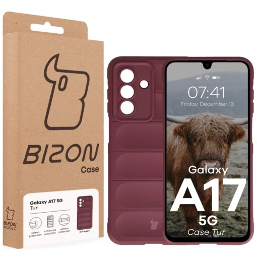 Samsung A17 umbris Tur armored silikoonist burgundy 7