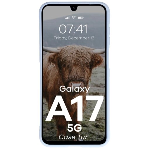 Samsung A17 umbris Tur armored silikoonist light blue 4