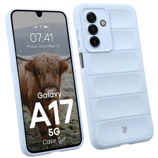 Samsung A17 umbris Tur armored silikoonist light blue