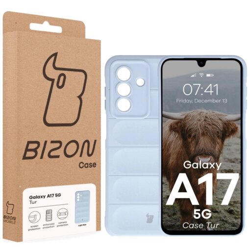 Samsung A17 umbris Tur armored silikoonist light blue 7