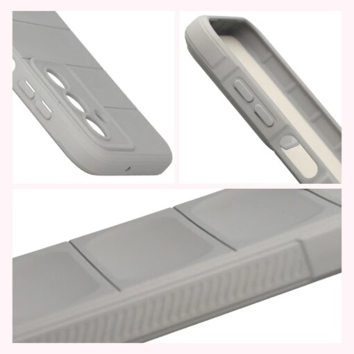 Samsung A17 umbris Tur armored silikoonist light gray 6