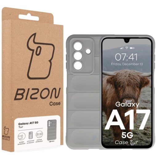 Samsung A17 umbris Tur armored silikoonist light gray 7