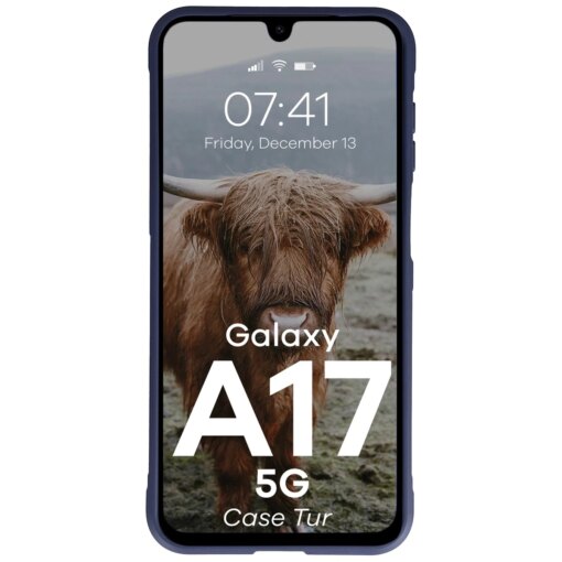 Samsung A17 umbris Tur armored silikoonist navy blue 4